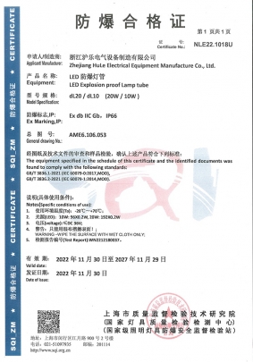 dL10，dL20-防爆合格證